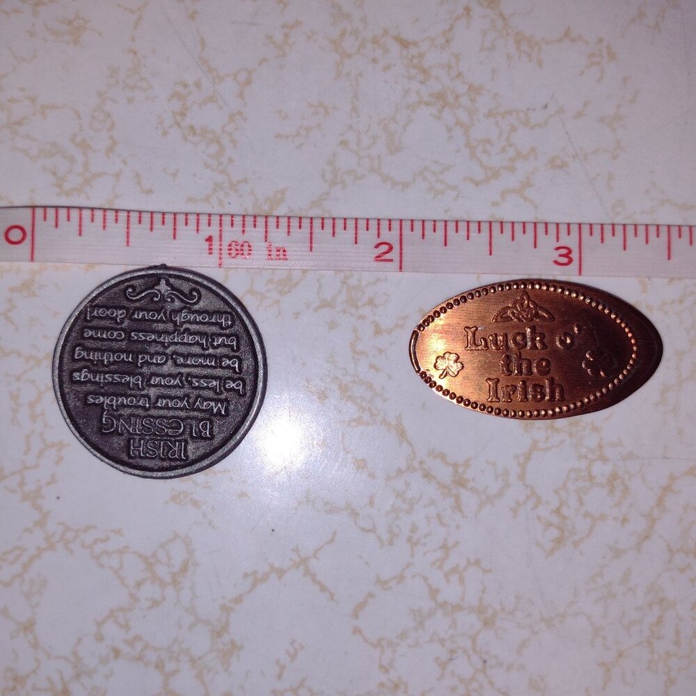 New Good Luck Celtic/Irish Coin and Luck of the Irish Penny
